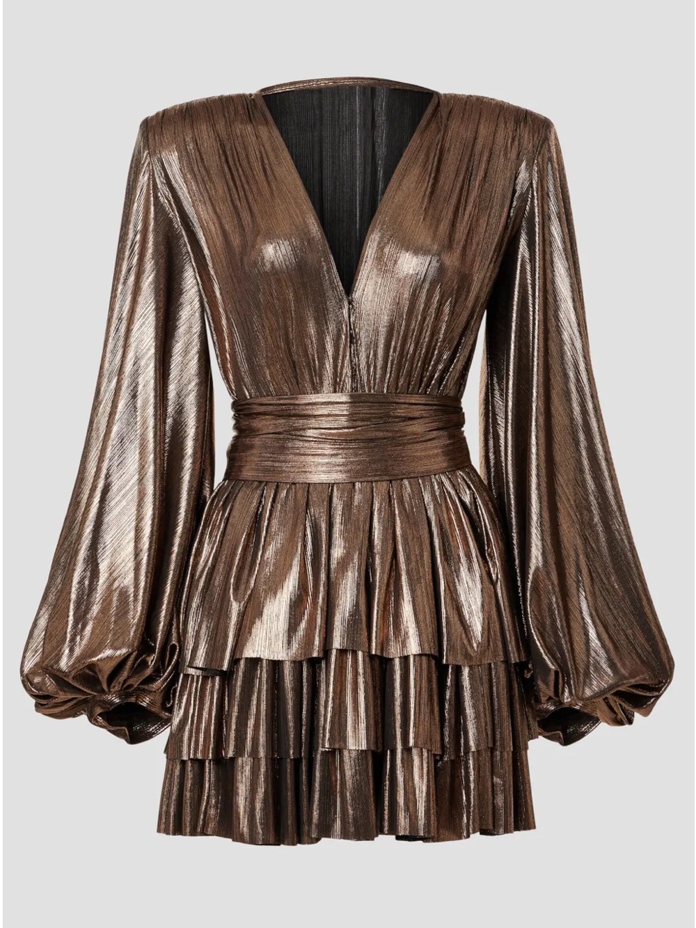 Bronx and Banco Bellerose Dress Bronze Metallic sz 8
